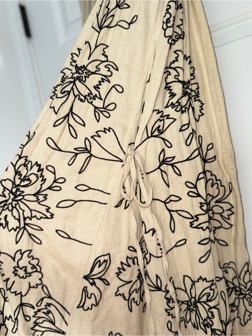 Free People What You Know Embroidered Wide-Leg Pants Sz: L - Picture 7 of 13